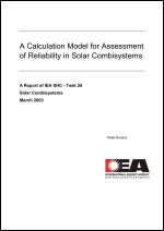 A Calculation Model for Assessment of Reliability in Solar Combisystems